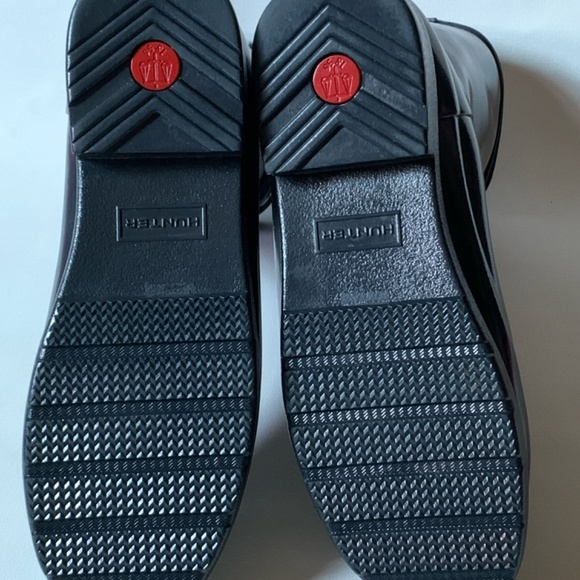 NEW RARE HUNTER Refined Short Gloss Rain Boots NAVY Size 7 - Picture 5 of 16